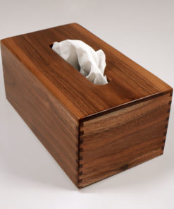 Regular Tissue Box Cover - Rectangular - Walnut - Holder