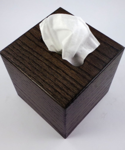 Tissue Box - Small - Ebony - Oak