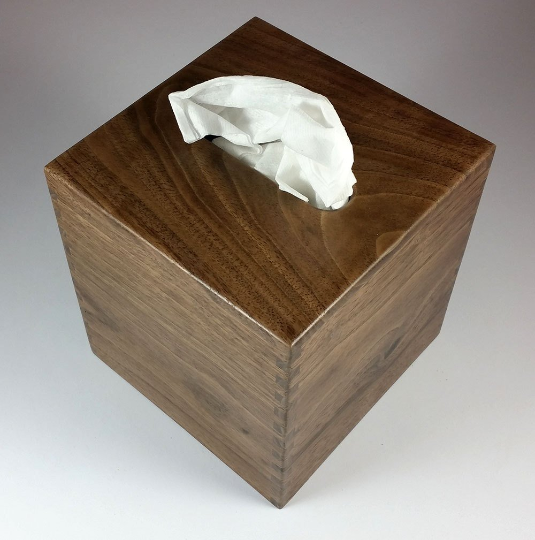 Tissue Box - Small - Black Walnut