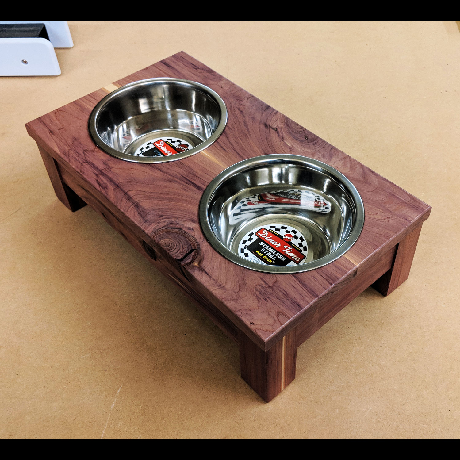 dog bowl holder