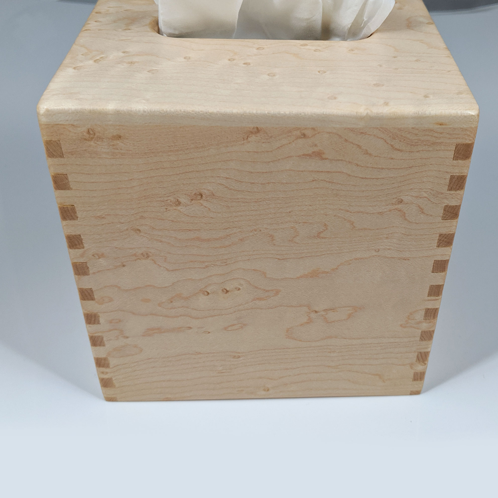 Square Tissue Box Cover - Bone | OKA US