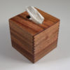 Tissue Box - Small - African Mahogany - Box Jointed Sides